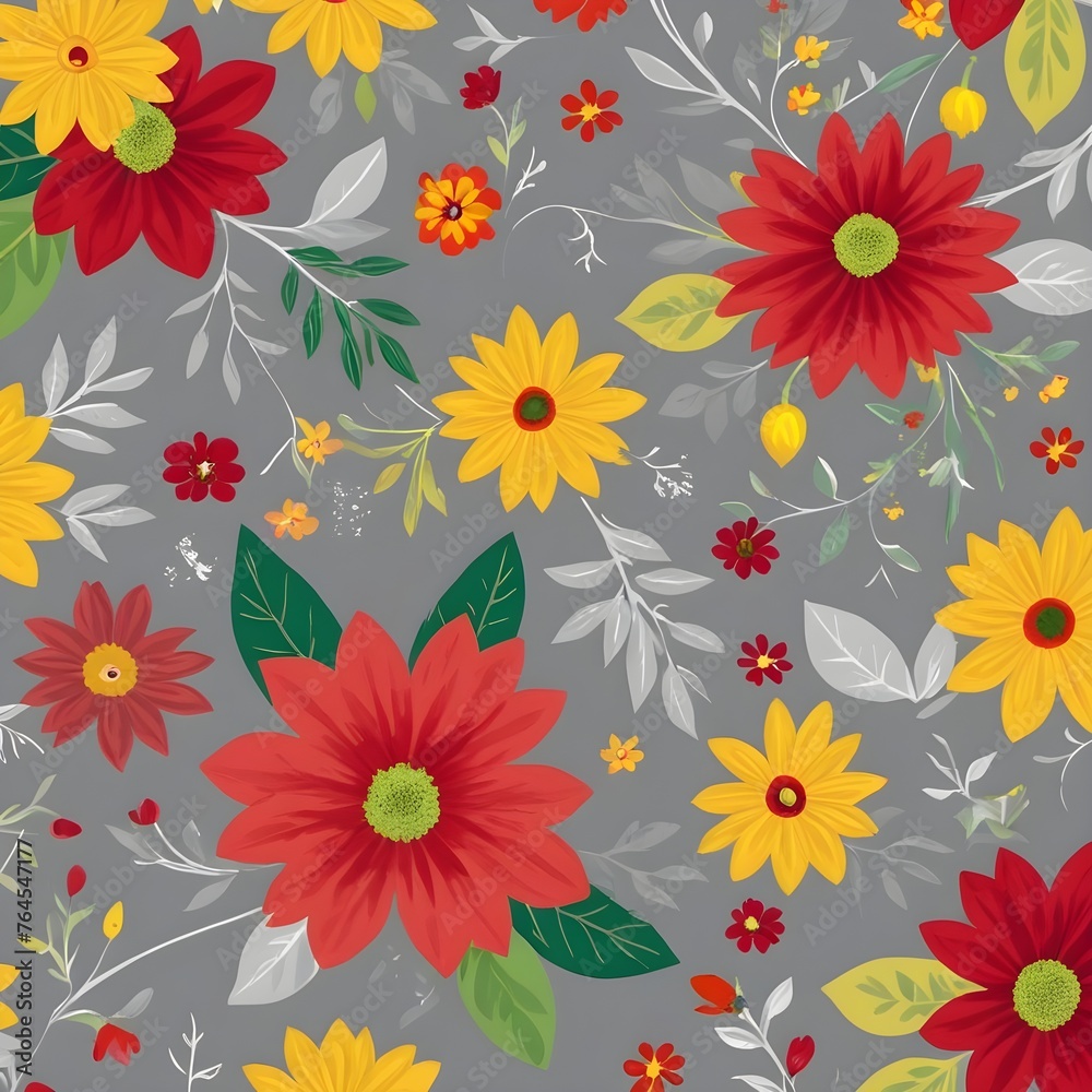 Digital all over  floral prints pattern design art work.