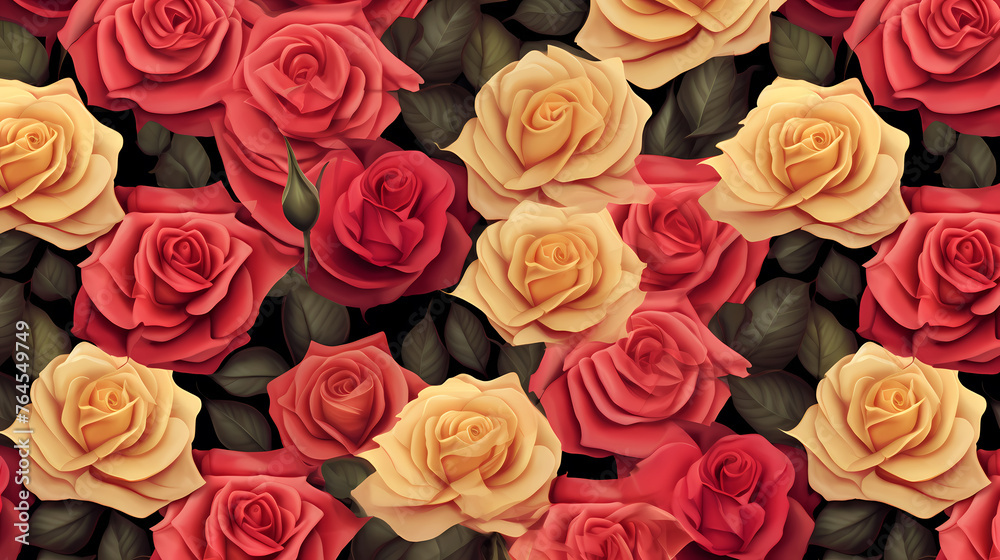 Fototapeta premium Colorful flowers background, season concept