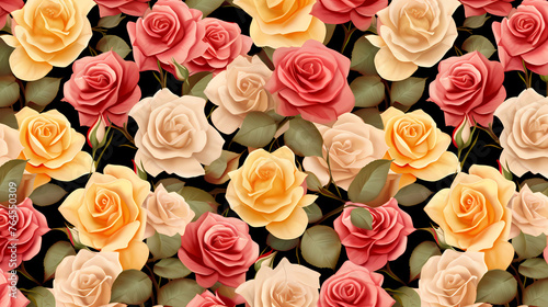 Colorful flowers background, season concept