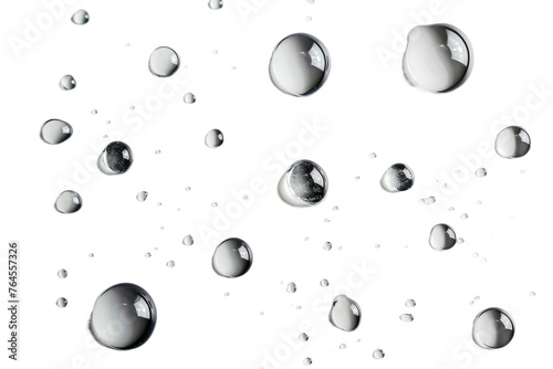 Water Droplets Collection on transparent background,