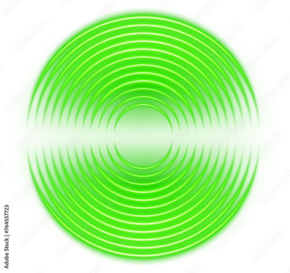 Obraz premium Neon Radar Wave