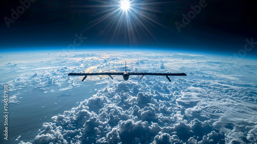 An unmanned aerial vehicle completes the first solar-powered circumnavigation of the globe, landing gently back at its starting point photo