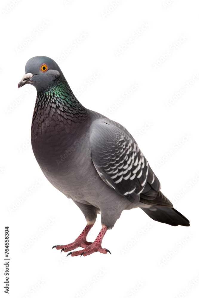 full body of speed racing pigeon bird isolate white background full body of speed racing pigeon bird isolate white background
