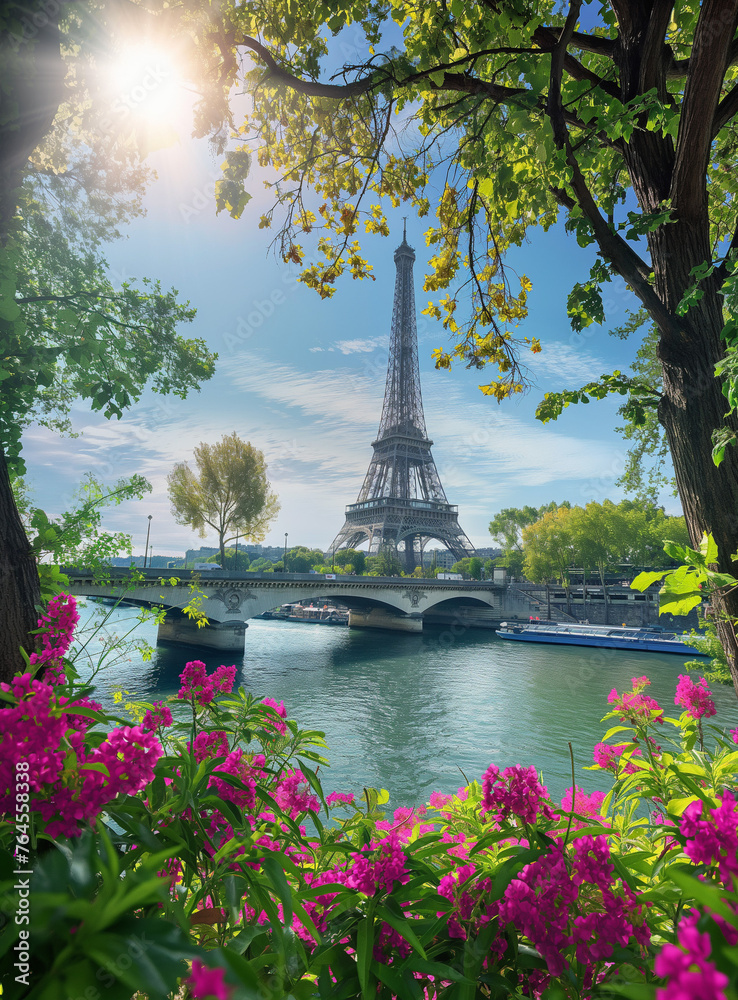 Paris in spring - obrazy, fototapety, plakaty 