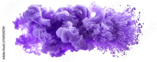 purple smoke on white background © adang