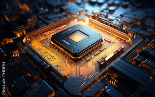 detail of computer processor.