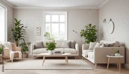 chic and contemporary room interior that effortlessly blends style and comfort