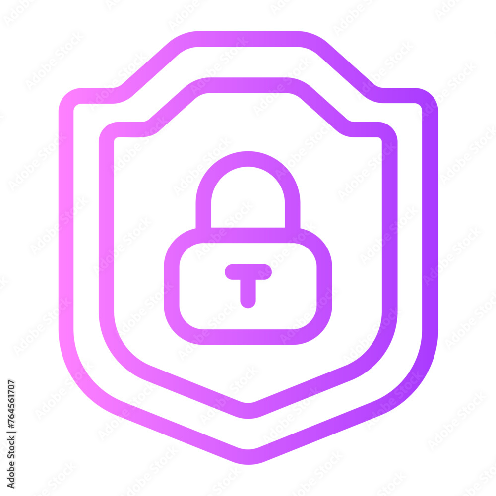 shield gradient icon shield gradient icon