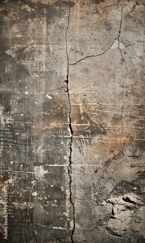 An old, cracked wall with a vintage, grungy appearance.