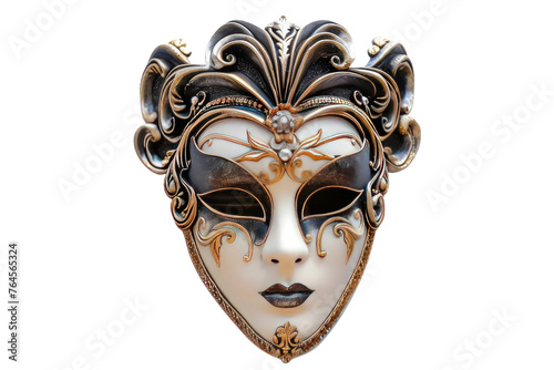 Opera Carnival Mask on transparent background,