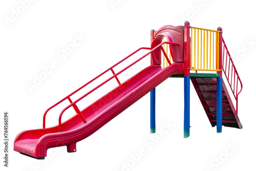 Playground Slide on transparent background,