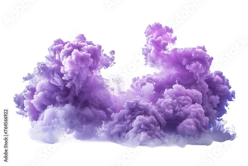Purple Cloud on transparent background,