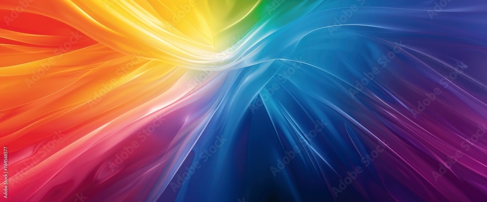 Obraz premium Rainbow Theme Abstract Digitally Generated, HD, Background Wallpaper, Desktop Wallpaper
