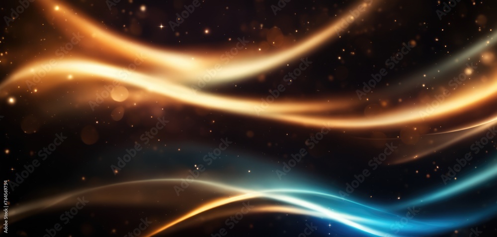 Obraz premium Shining bokeh particles with neutral accents of color