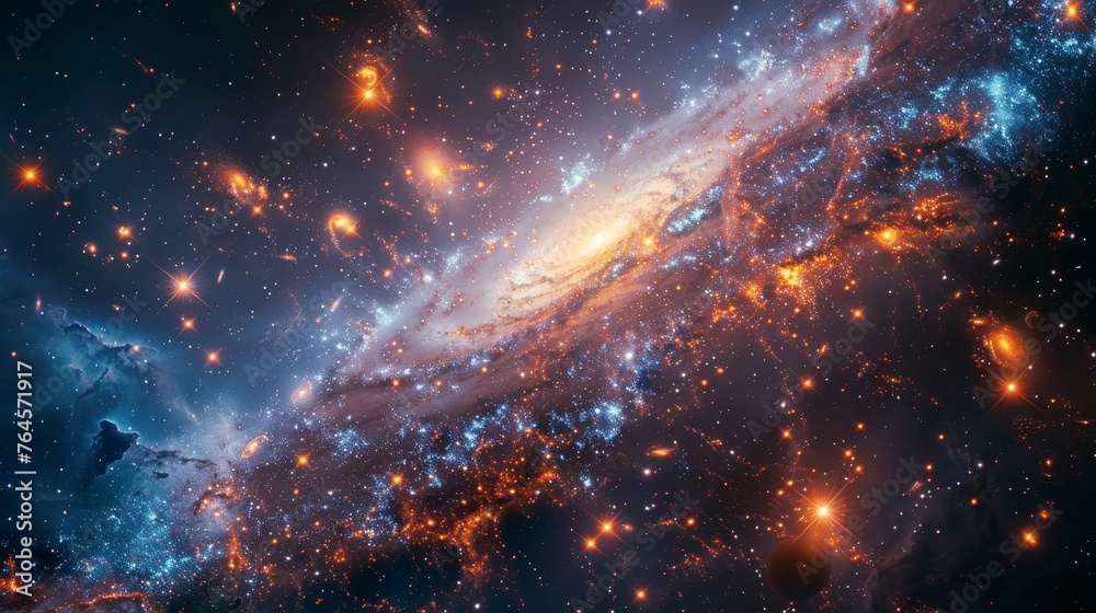 Science: A telescope observatory capturing breathtaking images of distant galaxies