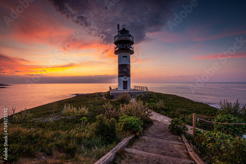 Faro de Isla Pancha, Ribadeo, Galicia, Spain