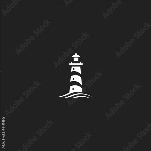 Lighthouse logo design icon vector template