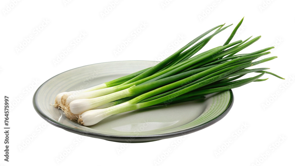 Fresh green onion isolated on Transparent background. Fresh green onion isolated on Transparent background.