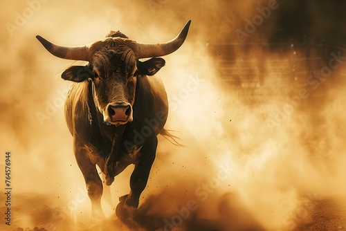 Bull riders showcase their skills in a dusty rodeo arena. Concept Rodeo, Bull Riding, Cowboy Skills, Western Tradition, Arena Dust