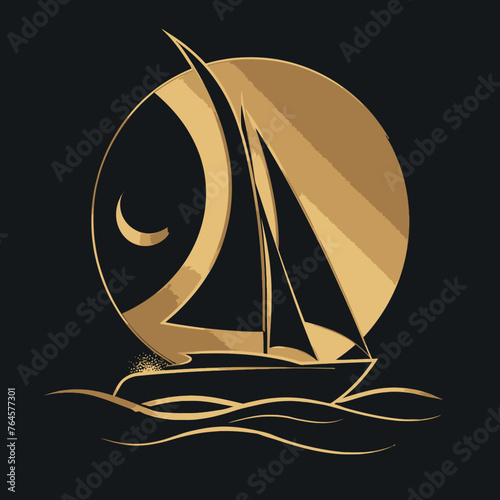 Luxury Ship Boat Logo