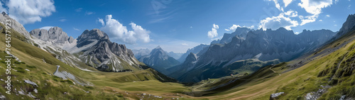mountain panorama, ultrawide nature background or wallpaper (1) © Visual Craft