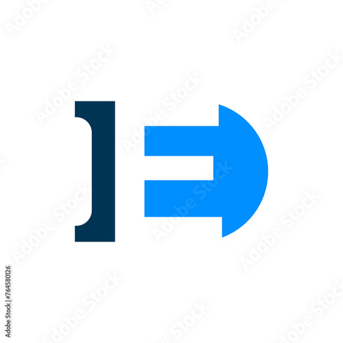 Free Download the logo consists of the monogram letter E and letter D abstract motive. Fill and elegant. - GFXLoad