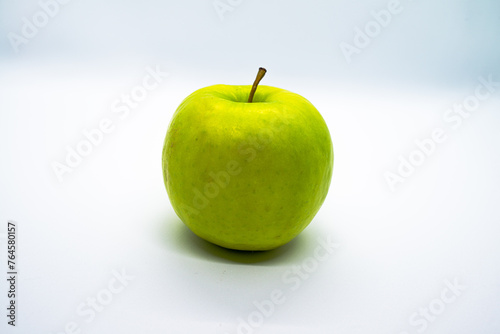 Crisp & Fresh: Green Apple on White Background