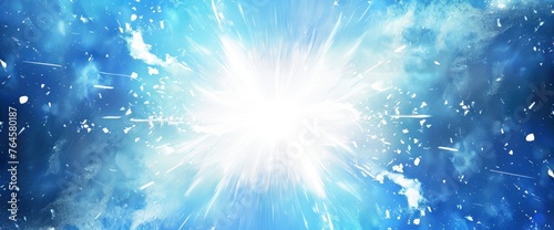 Explosion Light Burst And Bokeh Blue, HD, Background Wallpaper, Desktop Wallpaper