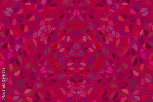 Colorful geometrical radial pattern website background - floral hypnotic circular vector graphic