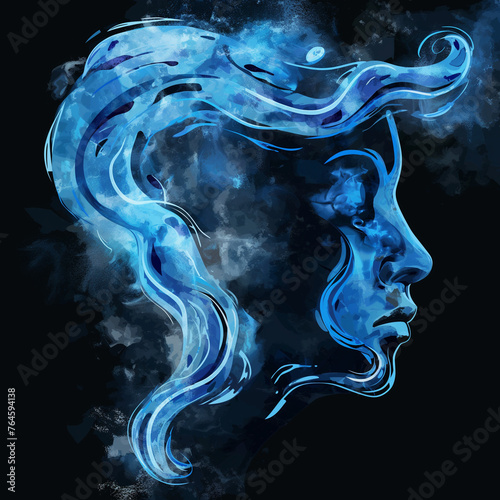 Abstract Art of depressiveness, Generative Ai