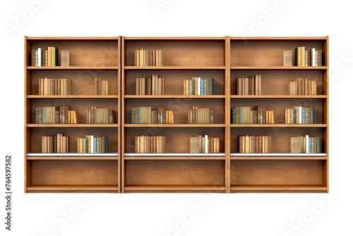 The Literary Symphony: A Breathtaking Collection of Books. On White or PNG Transparent Background..