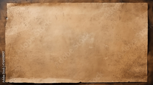 Old parchment paper. Vintage aged worn paper texture background. Natural pattern antique design art work and wallpaper.