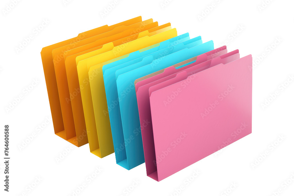 Tower of Knowledge: Organized Chaos in Office. On White or PNG Transparent Background.. Tower of Knowledge: Organized Chaos in Office. On White or PNG Transparent Background..