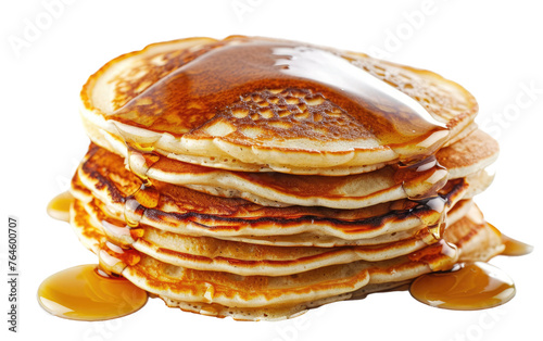 Indulging in Golden Pancakes