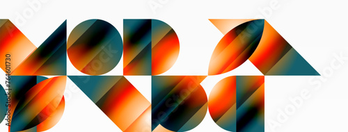 Minimalism meets gradient allure. Geometric shapes intertwine in a tranquil backdrop. Subtle hues meld, creating serene yet dynamic canvas, testament to modern aesthetics