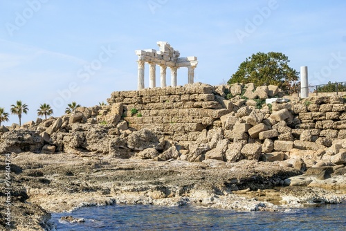 Temple of Apollo  Side  Turkey  Mediterranean  Ancient Greek Ruins.