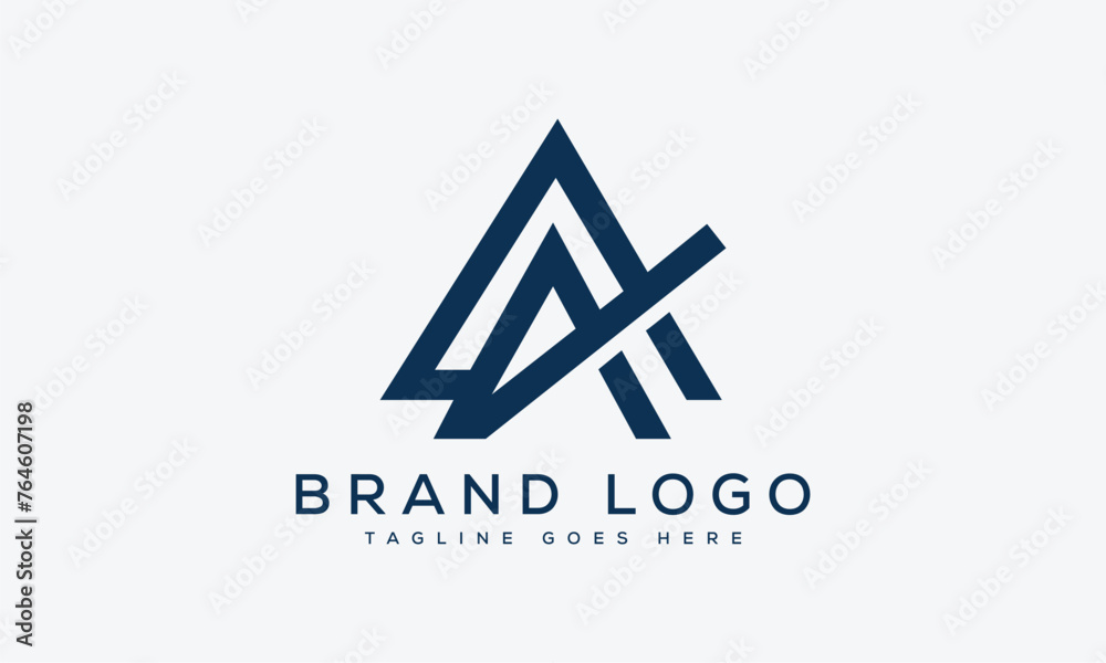 letter AA logo design vector template design for brand. letter AA logo design vector template design for brand.