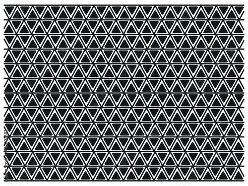 Vector seamless decorative geometric shapes pattern background. Seamless pattern with geometric elements, black and white Illustration background.