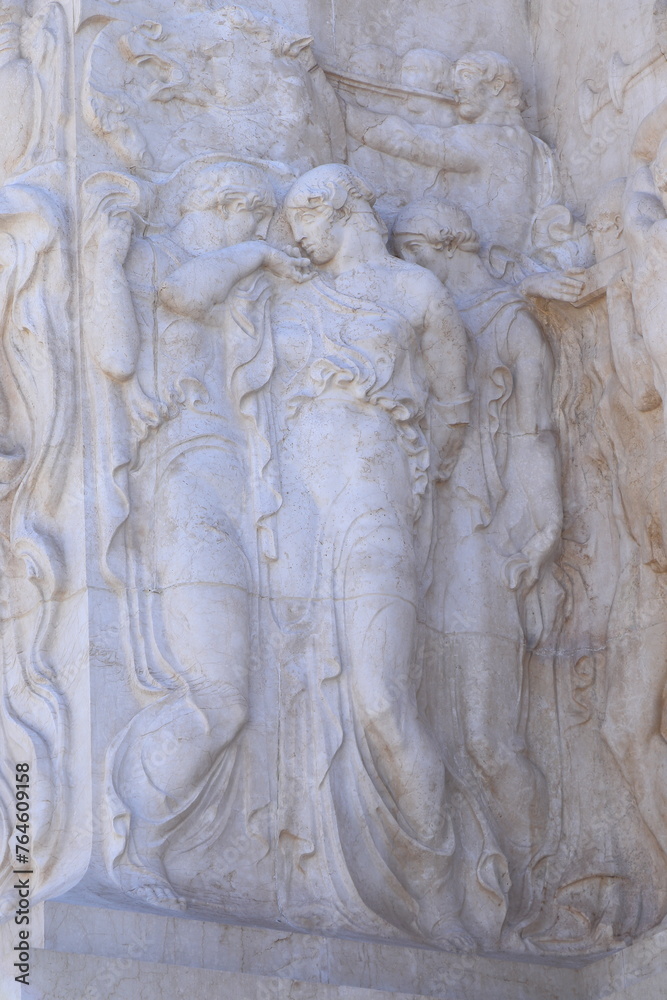 Bas Relief Detail at the Vittoriano War Memorial in Rome, Italy Bas Relief Detail at the Vittoriano War Memorial in Rome, Italy