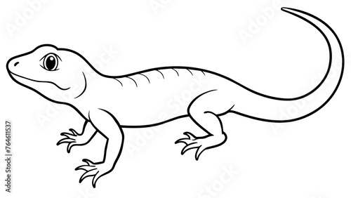 Captivating Lizard Vector Illustration Bringing Art and Nature to Life © Mosharef ID:#6911090