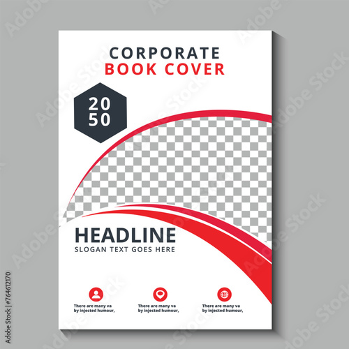 annual report book cover template design