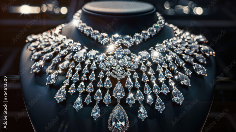 Diamond jewelry can make you look luxurious,