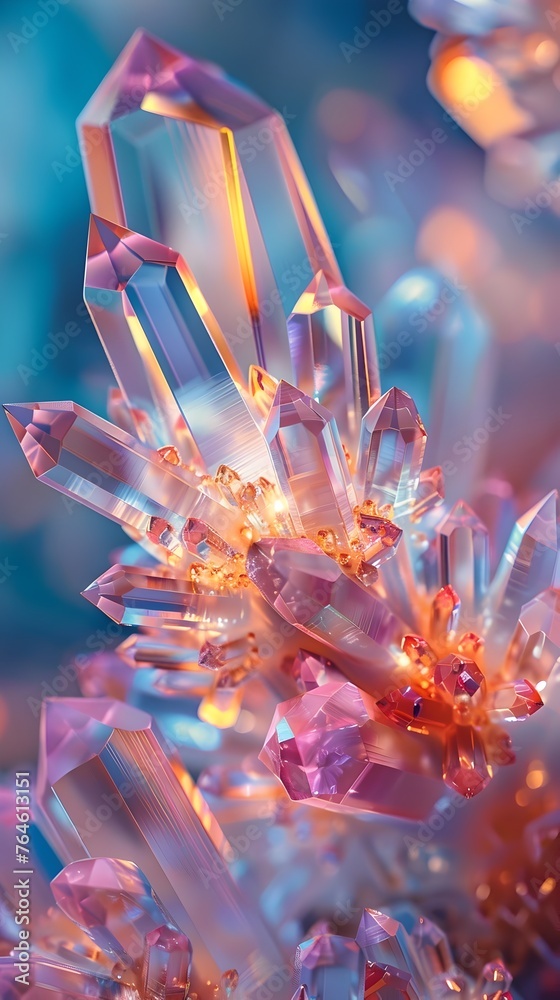 Captivating Microscopic Formations:Crystal Structures Brought to Life through 3D Rendering