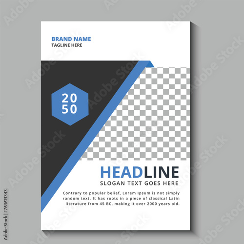 annual report book cover template design