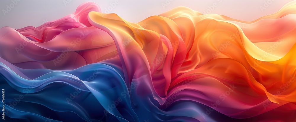 Abstract Colorful Wavesgiant Blank Page, HD, Background Wallpaper, Desktop Wallpaper