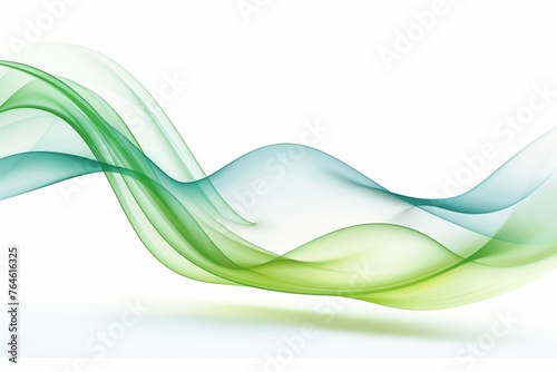 An abstract pattern of soft waves in shades of blue and green. Generative AI