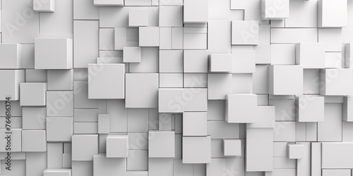 white cubes background