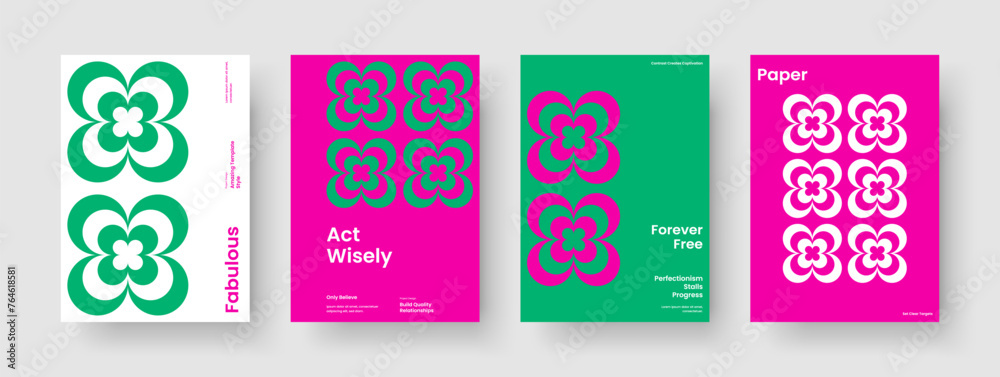 Fototapeta premium Creative Banner Layout. Geometric Flyer Template. Modern Report Design. Brochure. Background. Poster. Book Cover. Business Presentation. Newsletter. Pamphlet. Advertising. Brand Identity. Handbill
