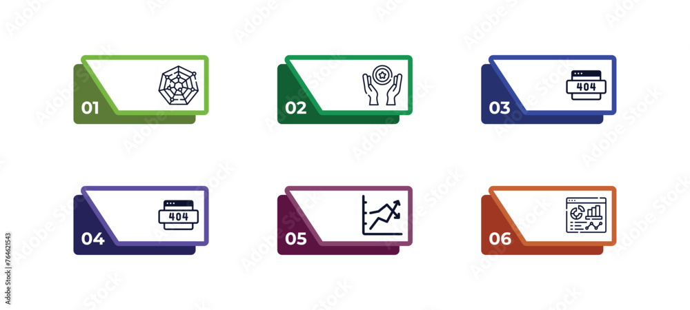 Vetor de outline icons set from business and analytics concept ...
