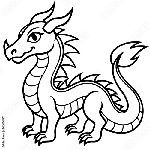 illustration of a cartoon dragon